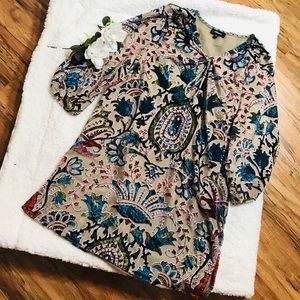 Whispers Womens's Boho Velvet Tunic Size M